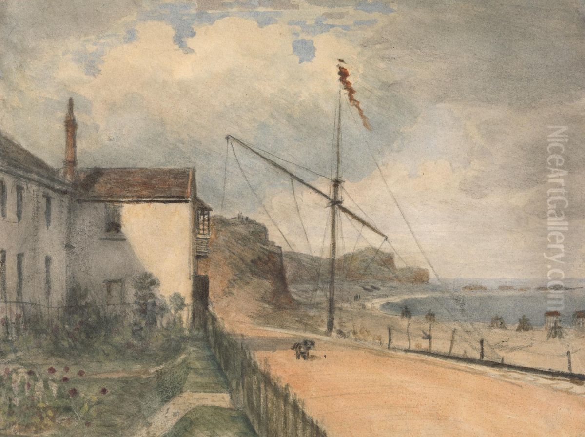 Budleigh, Salterton.from our own Garden Oil Painting by William Crotch