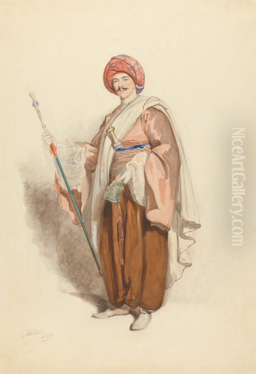 Henry Cranmer March Phillipps Oil Painting by John Hollins