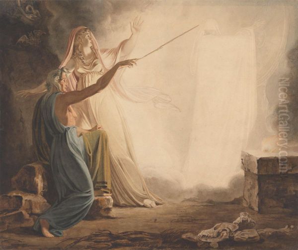 Incantation Scene Oil Painting by Henry Pierce Bone
