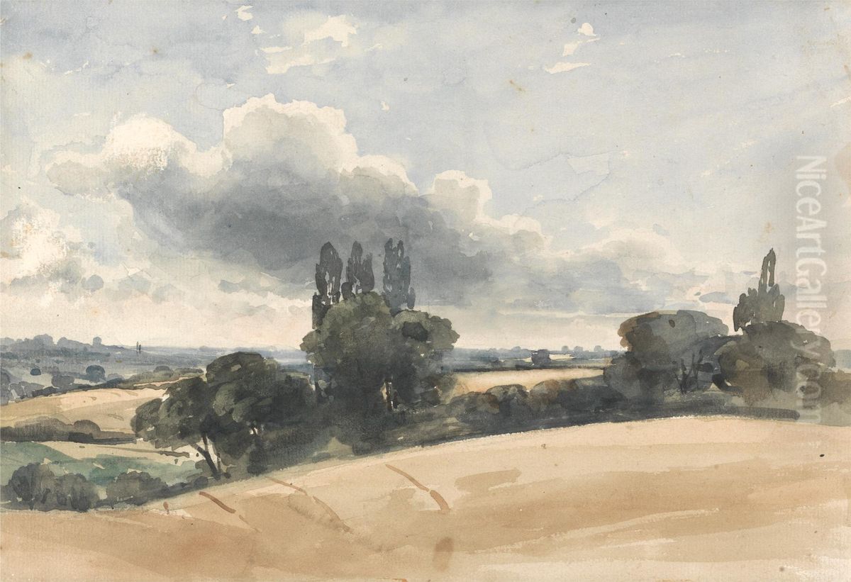 Essex Landscape Oil Painting by Thomas Churchyard