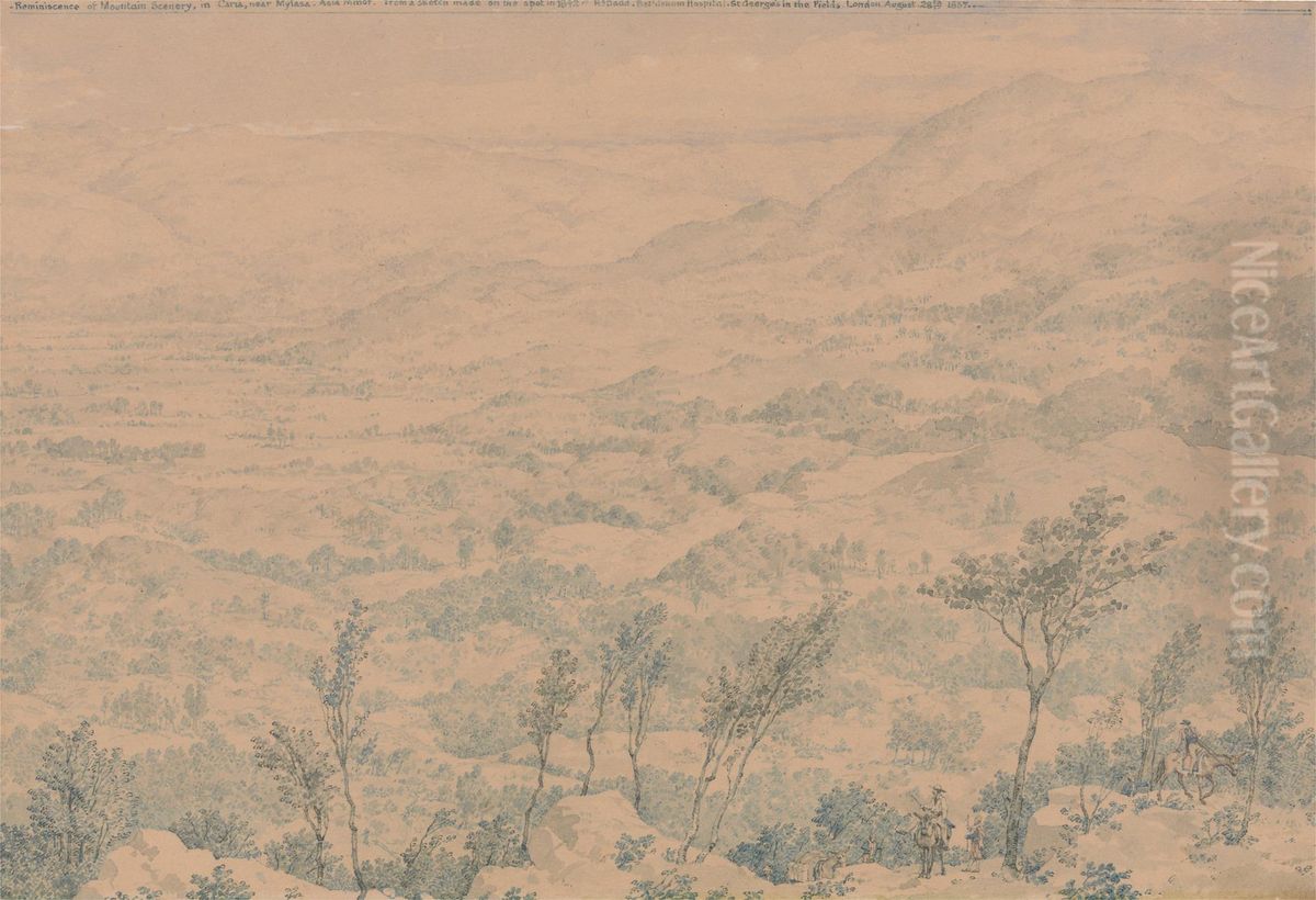 Reminiscence of Mountain Scenery in Caria, near Mylasa, Asia Minor Oil Painting by Richard Dadd
