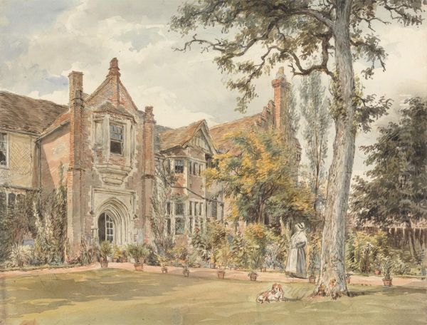 The Lecture House, Watford Oil Painting by William Henry Hunt