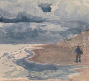 Landscape with Man on Beach Landscape with Man on Beach