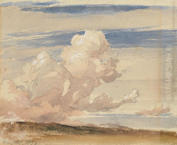 Margate, Great Cloud Oil Painting by George Richmond