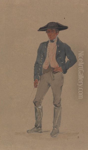 A Postilion Oil Painting by Thomas Sewell Robins