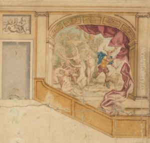 A Study for a Panel on a Staircase