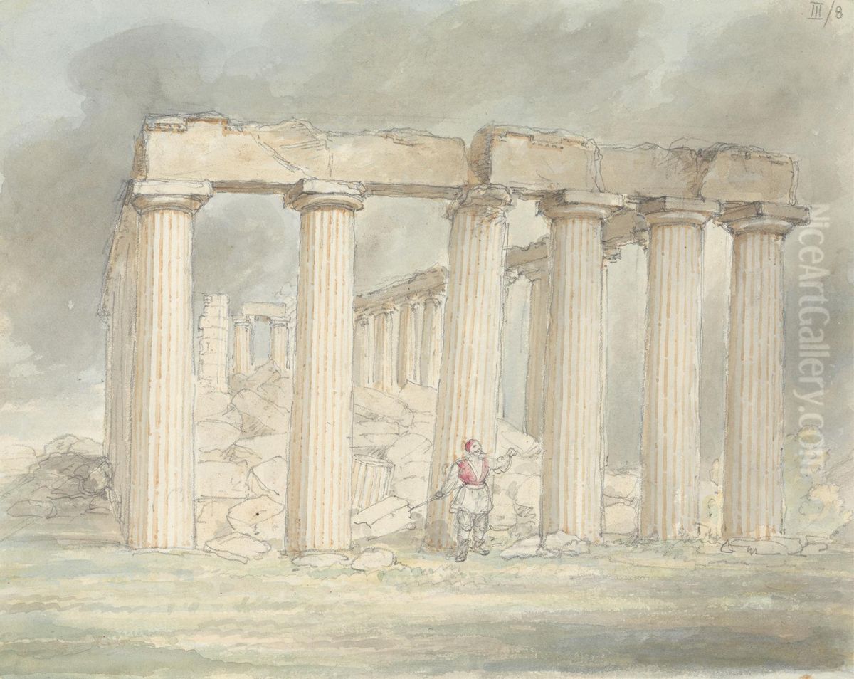 Ruins of a Temple Oil Painting by Robert Smirke