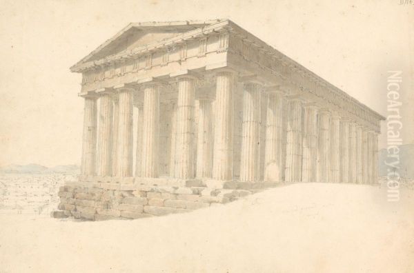 Temple of Hephaestus Oil Painting by Robert Smirke