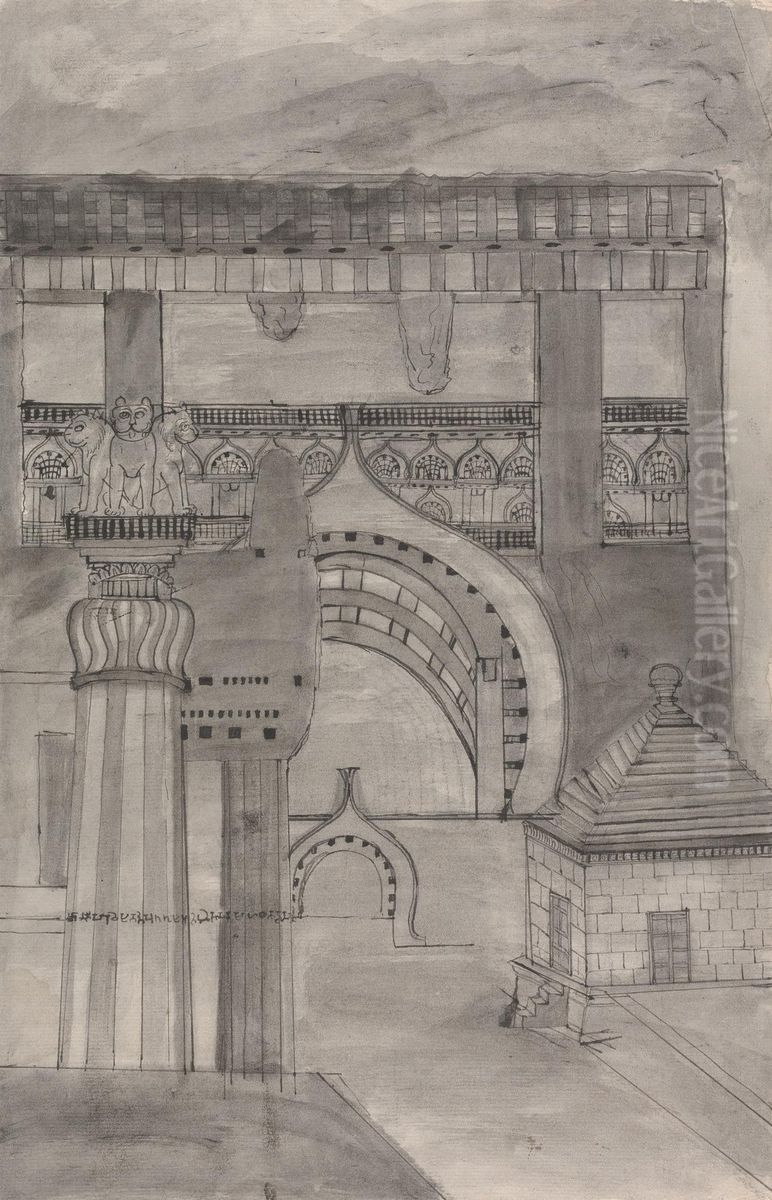 Ekvera Oil Painting by Gangaram Chintaman Tambat