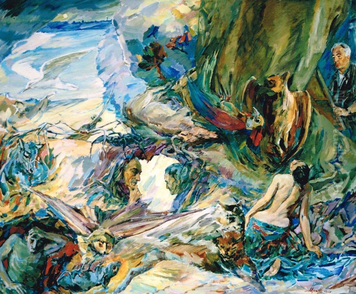 Capricious of Memory Oil Painting by Aharon April