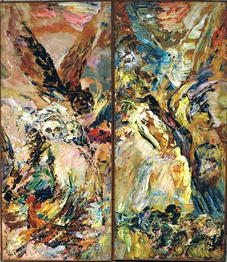 Crowded in the Sky Oil Painting by Aharon April