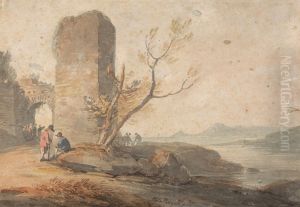 Figures by a Ruined Arch