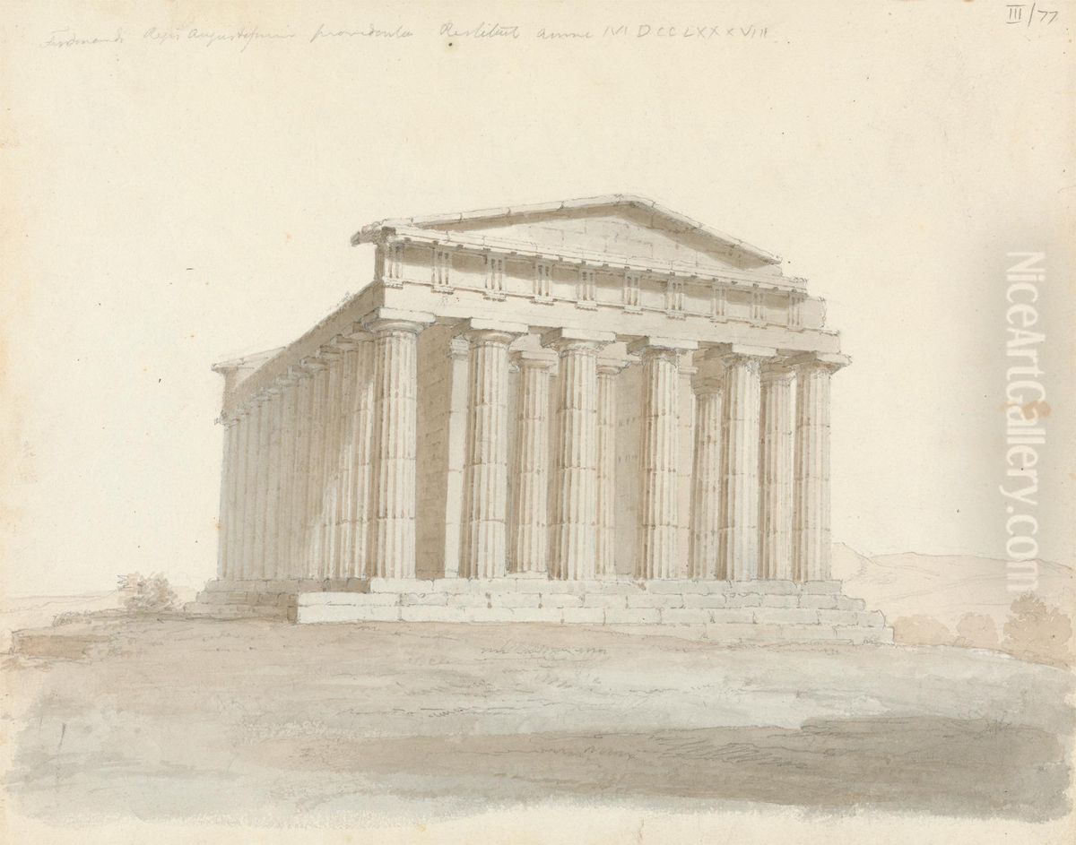 Temple of Concordia Oil Painting by Robert Smirke