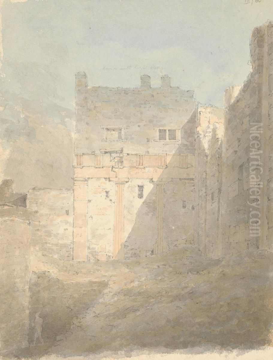 Section of an Ancient Building Oil Painting by Robert Smirke