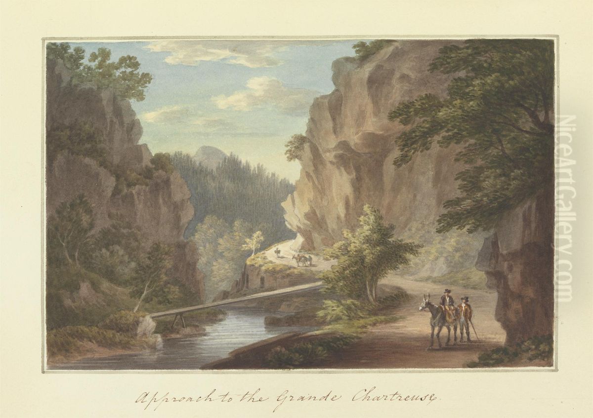 [One from] Views in Saxony, France, Spain, Reba, Italy, Sicily... Oil Painting by Sir Richard Hoare, 2nd Baronet