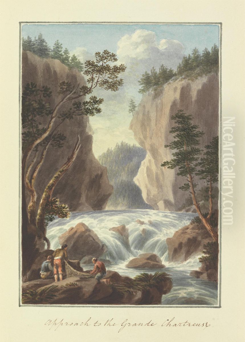 [One from] Views in Saxony, France, Spain, Reba, Italy, Sicily... Oil Painting by Sir Richard Hoare, 2nd Baronet