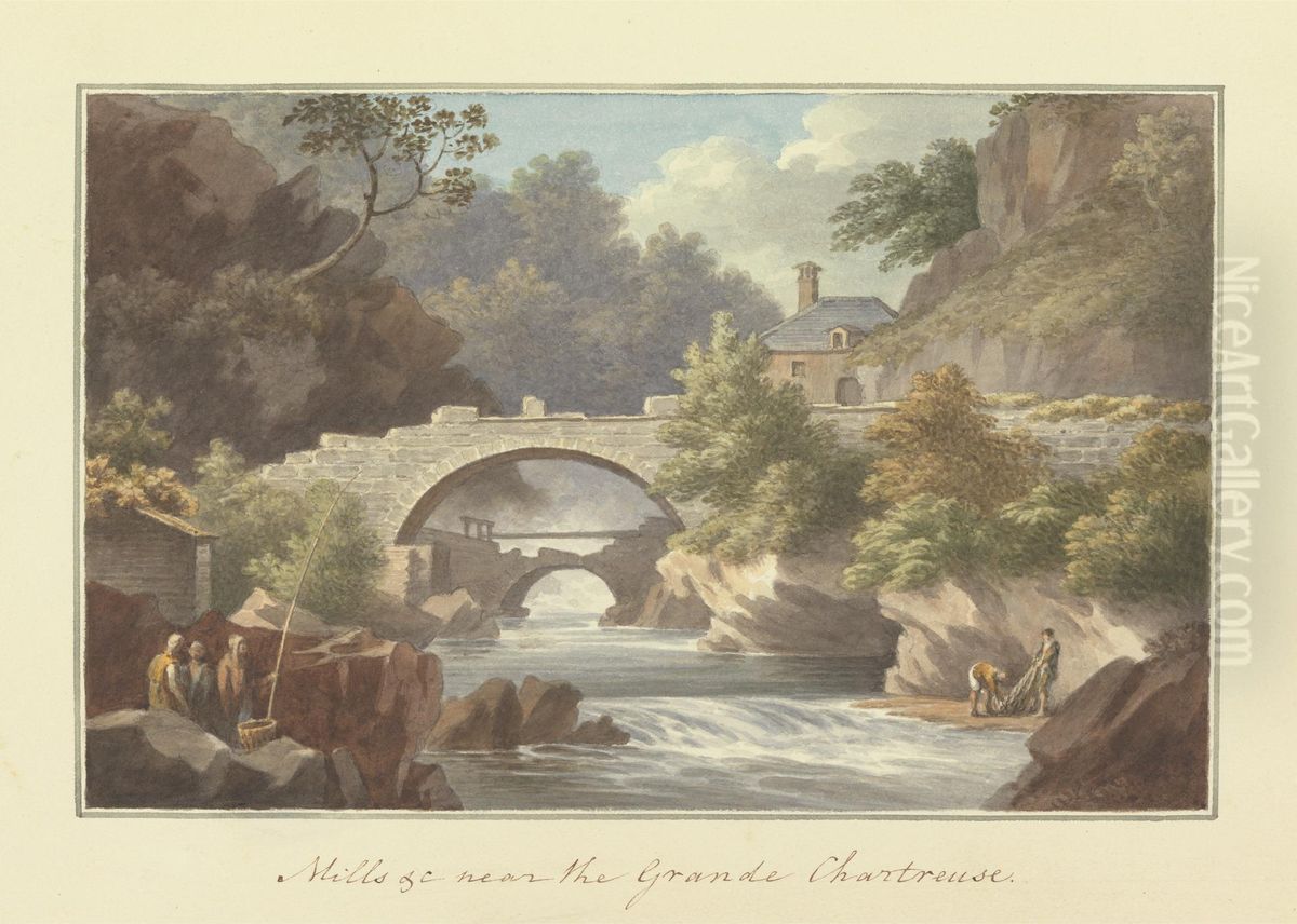 [One from] Views in Saxony, France, Spain, Reba, Italy, Sicily... Oil Painting by Sir Richard Hoare, 2nd Baronet