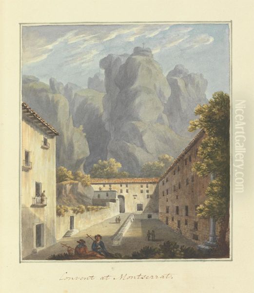 [One from] Views in Saxony, France, Spain, Reba, Italy, Sicily... Oil Painting by Sir Richard Hoare, 2nd Baronet