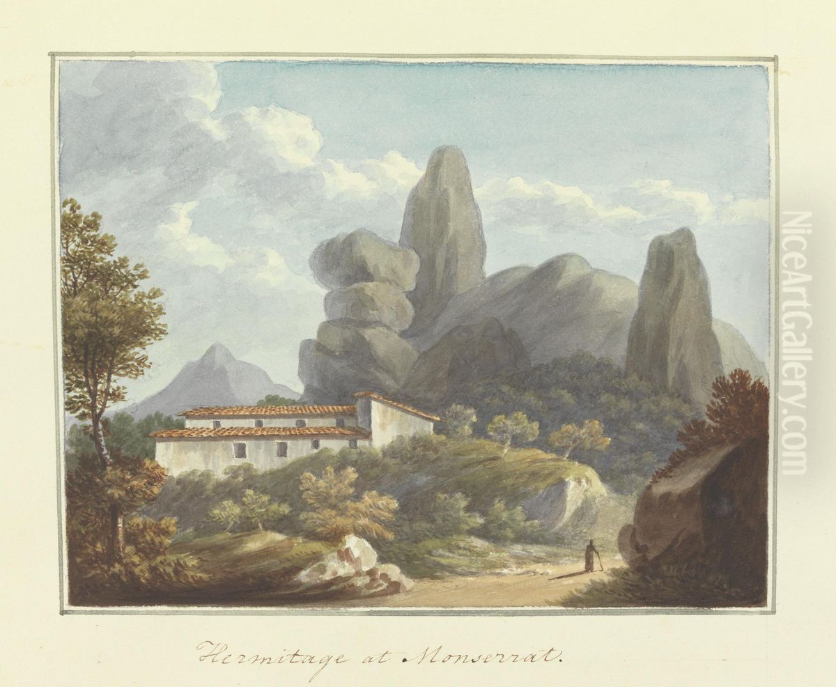 [One from] Views in Saxony, France, Spain, Reba, Italy, Sicily... Oil Painting by Sir Richard Hoare, 2nd Baronet