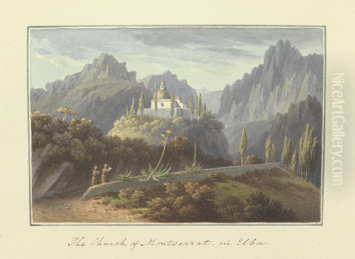 [One from] Views in Saxony, France, Spain, Reba, Italy, Sicily... Oil Painting by Sir Richard Hoare, 2nd Baronet
