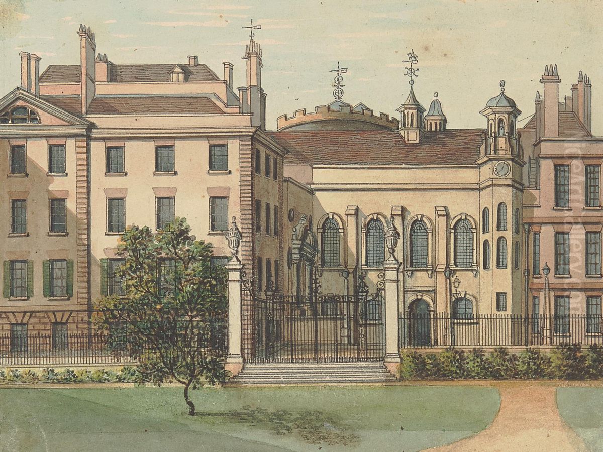 The Inner Temple Oil Painting by Samuel Ireland