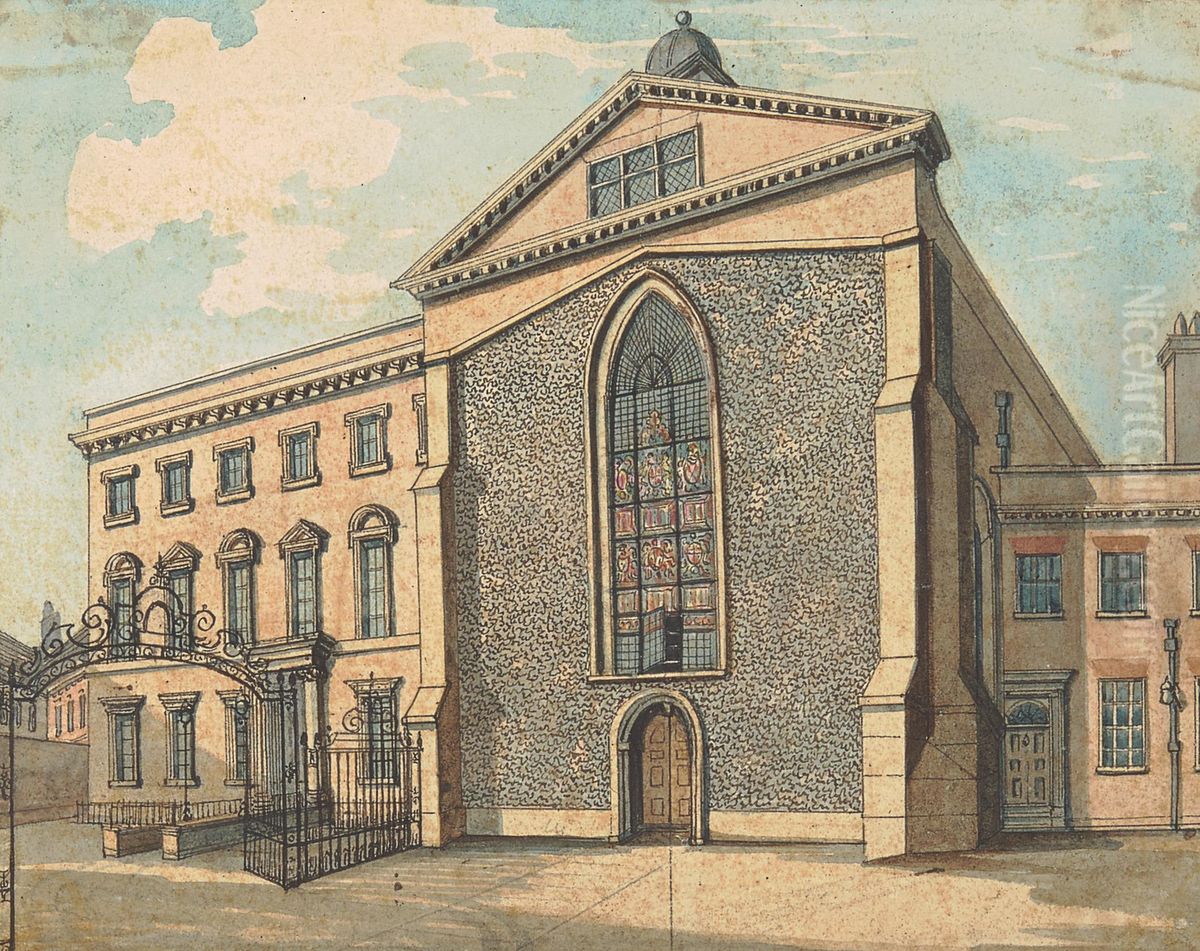 Rolls Chapel Oil Painting by Samuel Ireland