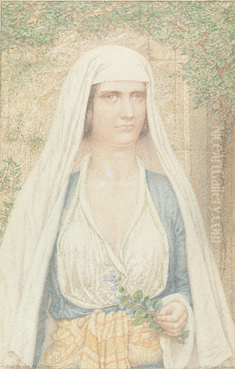 Greek Woman of Asia Minor Oil Painting by Richard Dadd