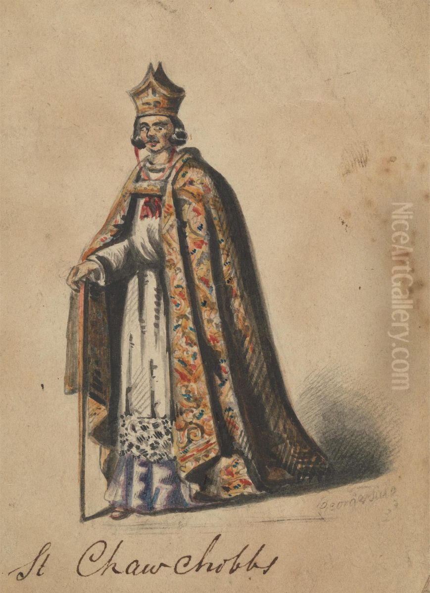 St. Chawchobbs Oil Painting by George Augustus Sala