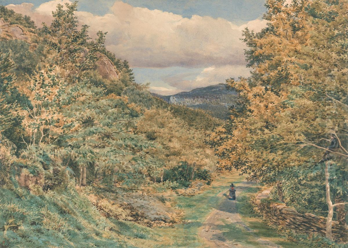 A Road Near Bettws-y-Coed Oil Painting by George Price Boyce