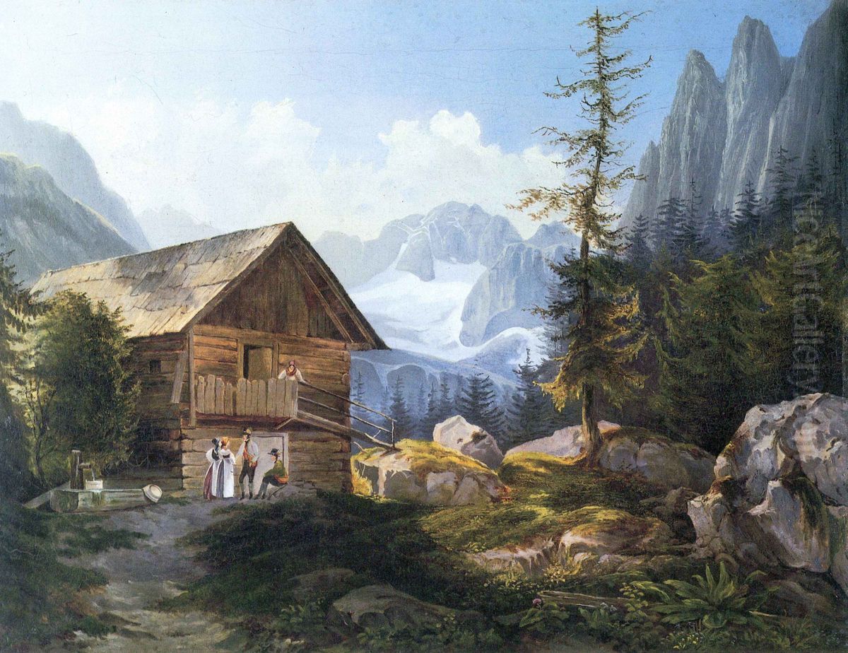 Im Gosautal Oil Painting by Adalbert Stifter