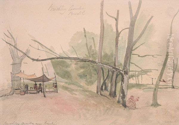 Brockley Coombe, near Bristol Oil Painting by George Cumberland