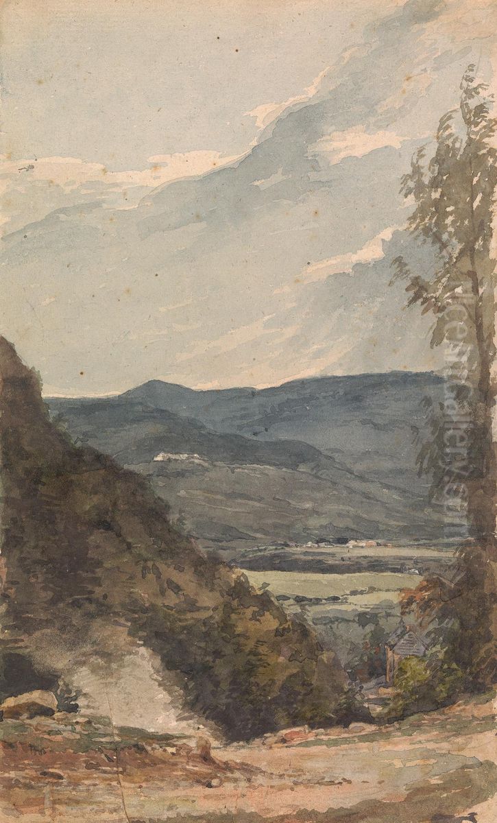 Fort Putnam From Across the River Oil Painting by Thomas Sully