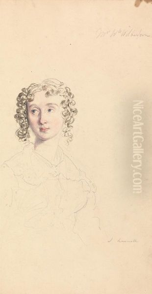 Study of Mrs. William Wilberforce Oil Painting by John Linnell