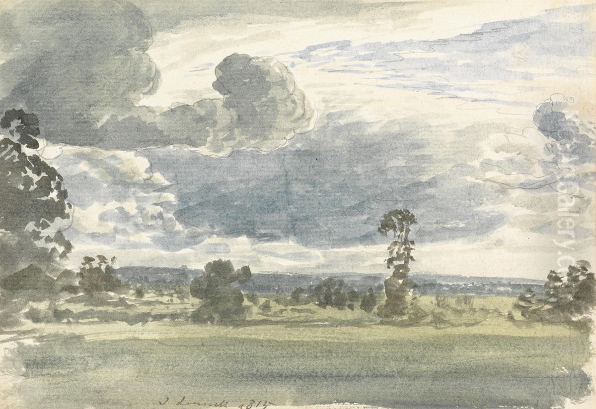 A Windy Day Oil Painting by John Linnell