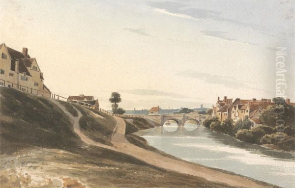 Bishop's Bridge, Norwich Oil Painting by Cockburn, James Pattison