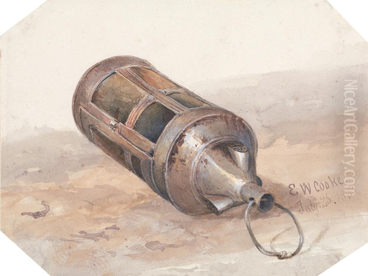 A Horn Lantern, July 25, 1833 Oil Painting by Edward William Cooke