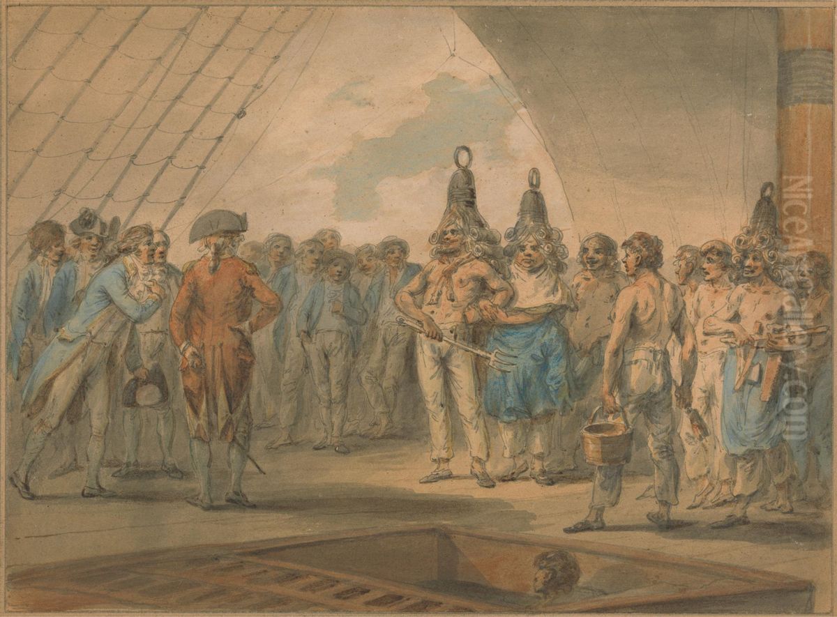 Crossing the Line Ceremony on Board the Ship,  Crossing the Line Ceremony on Board the Ship,