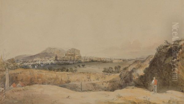 A View of Edinburgh Oil Painting by Alexander Nasmyth