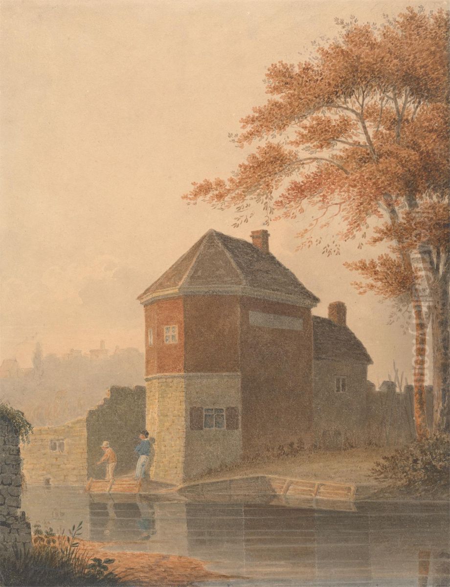 Pockthorpe, Norwich Oil Painting by James Sillett