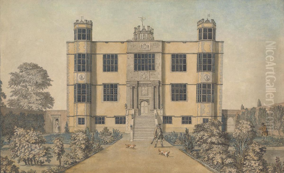 the Main Front of the Hall Oil Painting by Samuel Hieronymus Grimm