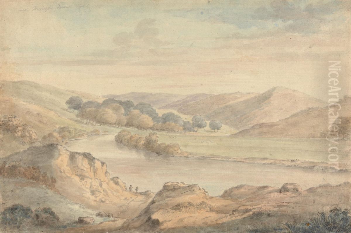 Near Torrington, Devonshire Oil Painting by Francis Grose