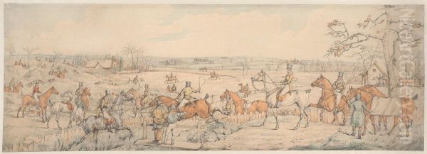 The Meet Oil Painting by Henry Thomas Alken
