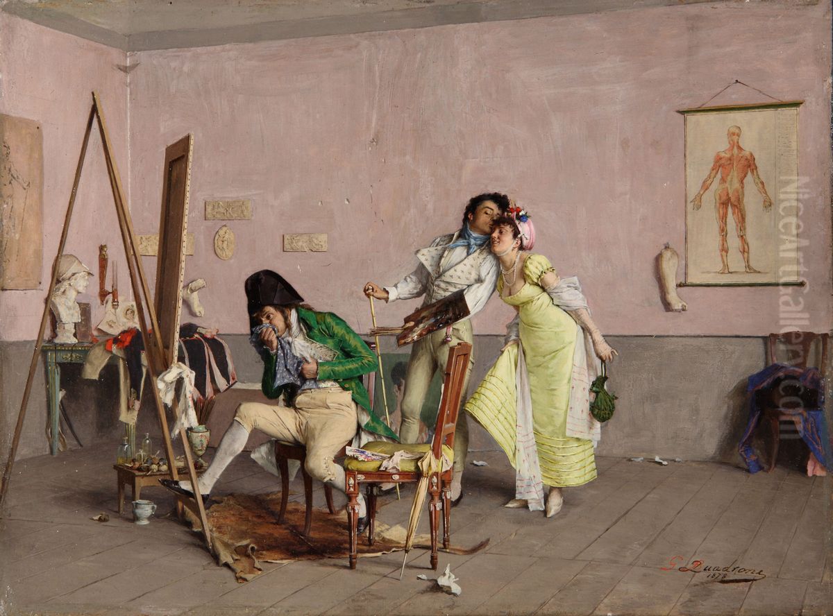 Every Occasion is Good Oil Painting by Giovanni Battista Quadrone