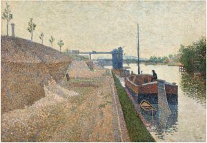 Quai de Clichy. Temps gris