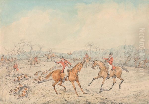 Gone Away Oil Painting by Henry Thomas Alken