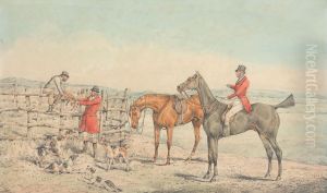 The Fox Hoist to a Fence