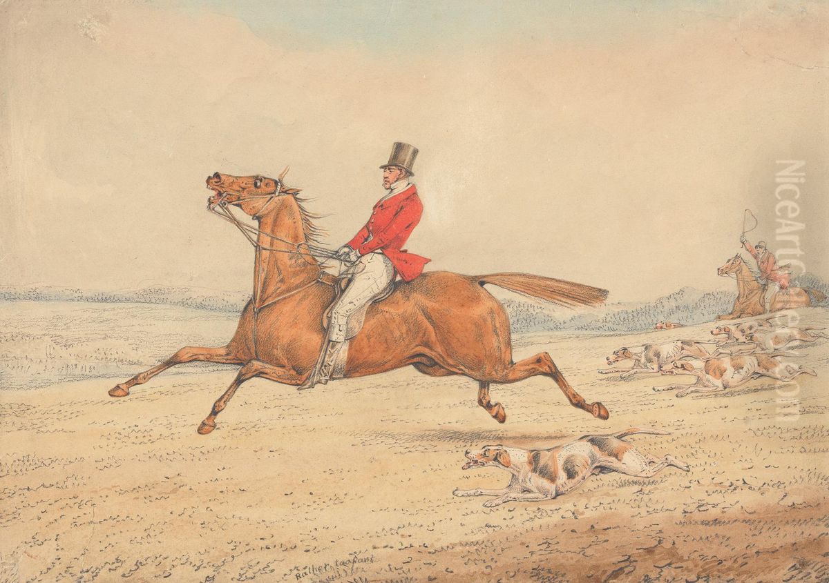 'Rather Too Fast' Oil Painting by Henry Thomas Alken