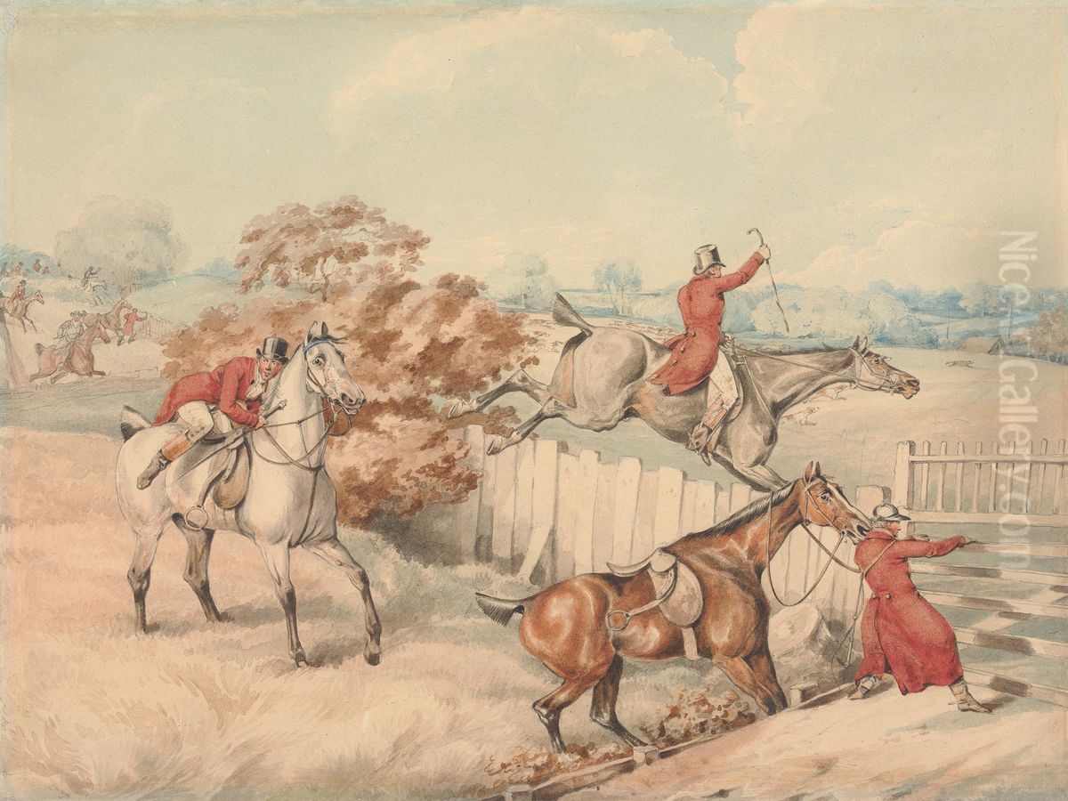 The Leap Oil Painting by Henry Thomas Alken