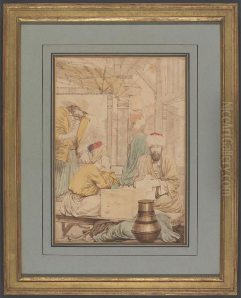 Eastern Letter Writer Oil Painting by Richard Dadd