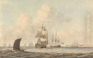 Warships Passing in the Channel